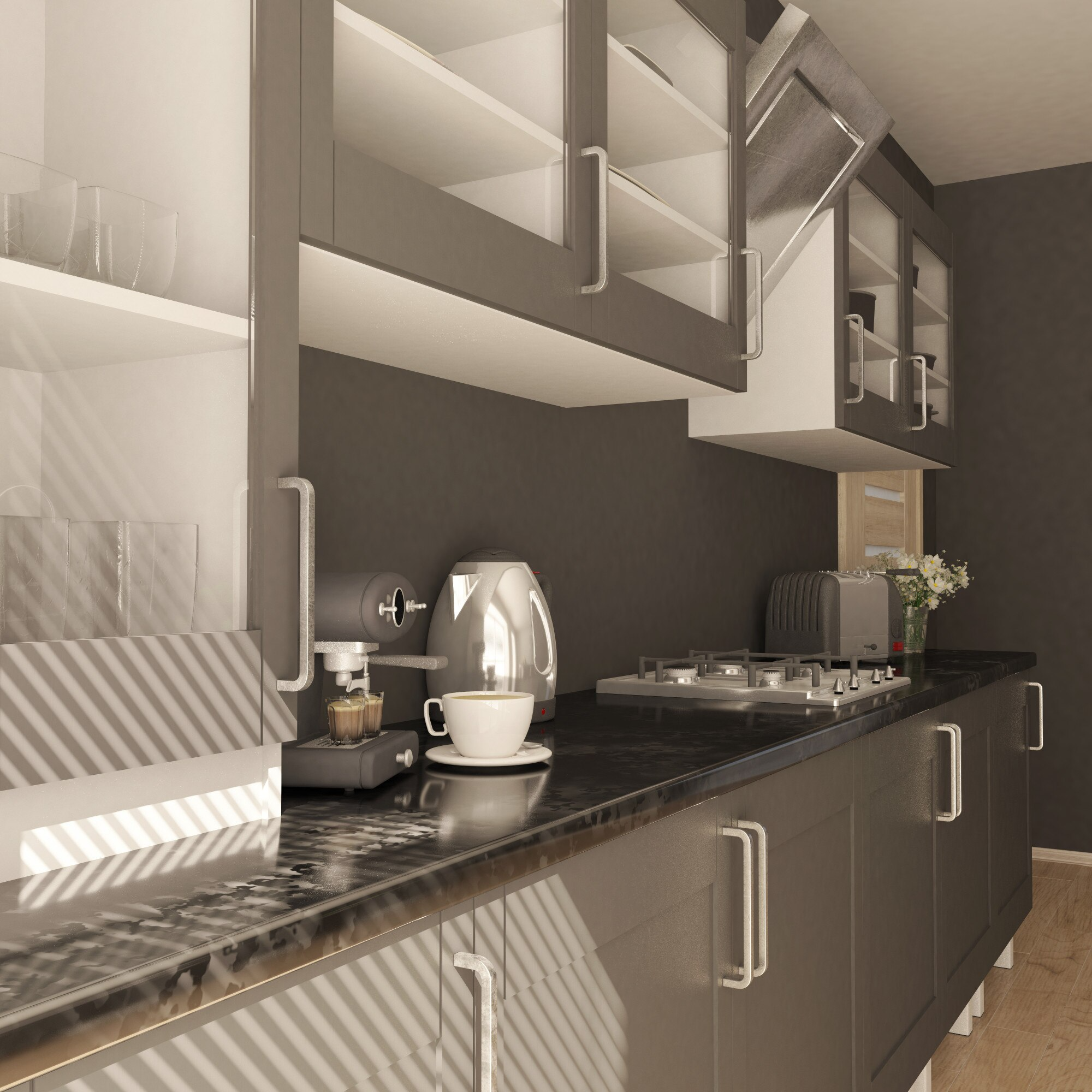 Straight Kitchen
